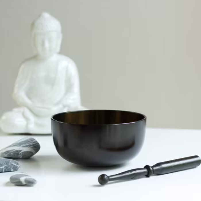 Japán hangtálak - Japán Hangtál - DHARMA - Fekete  A DHARMA japán hangtál fekete színűre lakkozott. A fém átfénylik ezen a lak