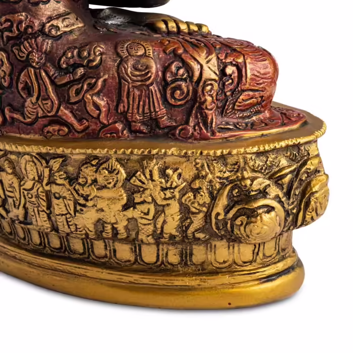 Buddha szobrok - Amitabha Buddha Meditáló - Színes szobor - 30 cm   Buddha Amithaba - Vágy és ragaszkodás. Amithaba Buddha egyike az 5 transzce 