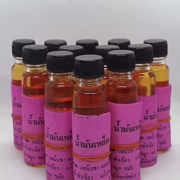 Wat Pho szerzetes olaj - Wat Pho - Sárga MIX szerzetes masszázs olaj - 20 ml  Wat Pho thai buddhista templom szerzetesei &aacute;ltal&aacute;l k&eacute;s 