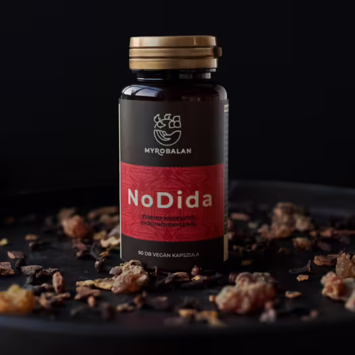 Myrobalan gyógykészítmények - NoDida Candida, gombák és élősködők elleni gyógynövény-komplex A gyógynövény-komplex 100%-ig természetes Candida, gombák és más élősködők  
