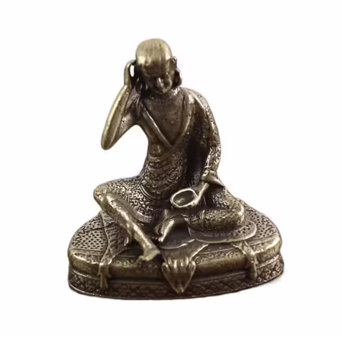 Kis szobrok - Milarepa bronz szobor   