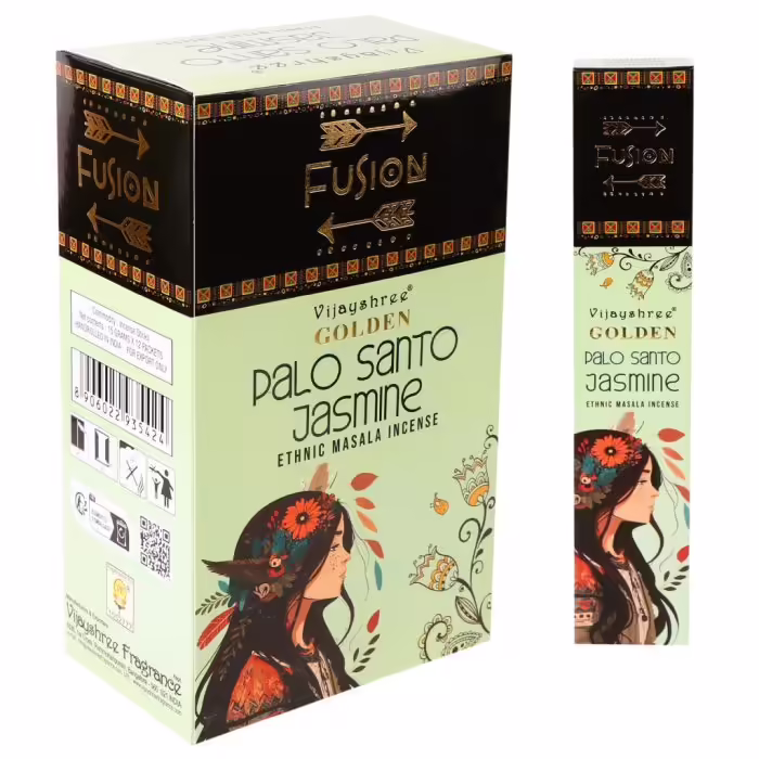 Golden Nag Füstölő - Golden Fusion Palo Santo & Jasmine masala füstölő   