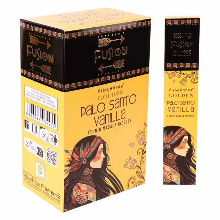 Golden Nag Füstölő - Golden Fusion Palo Santo & Vanilla masala füstölő   