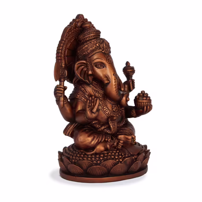 Ganésa szobrok - Ganésa - 17 cm  Ganesha, m&aacute;s n&eacute;ven Ganapati, a b&ouml;lcsess&eacute;g &eacute 