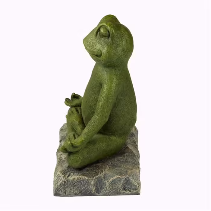 Szobrok - Meditáló béka - 26 cm   