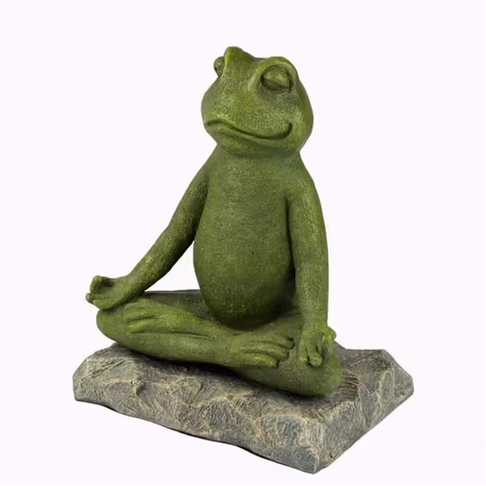 Szobrok - Meditáló béka - 26 cm   