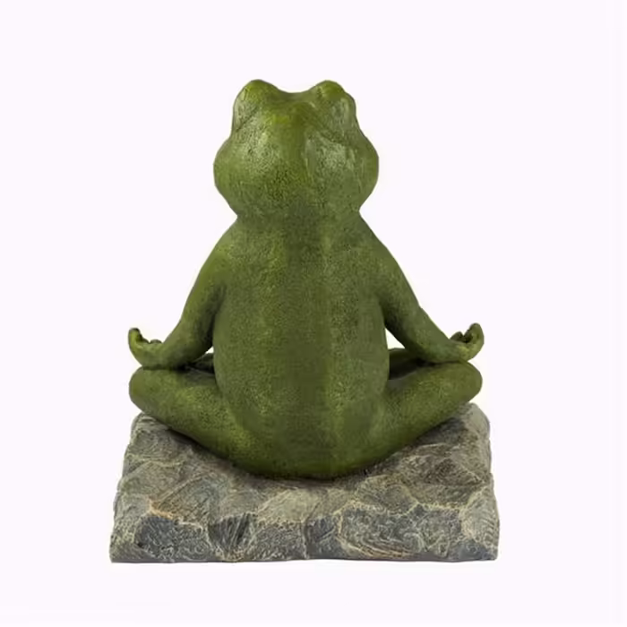 Szobrok - Meditáló béka - 26 cm   