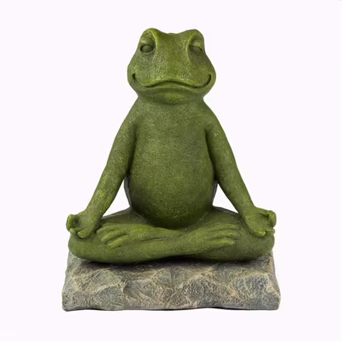 Szobrok - Meditáló béka - 26 cm   